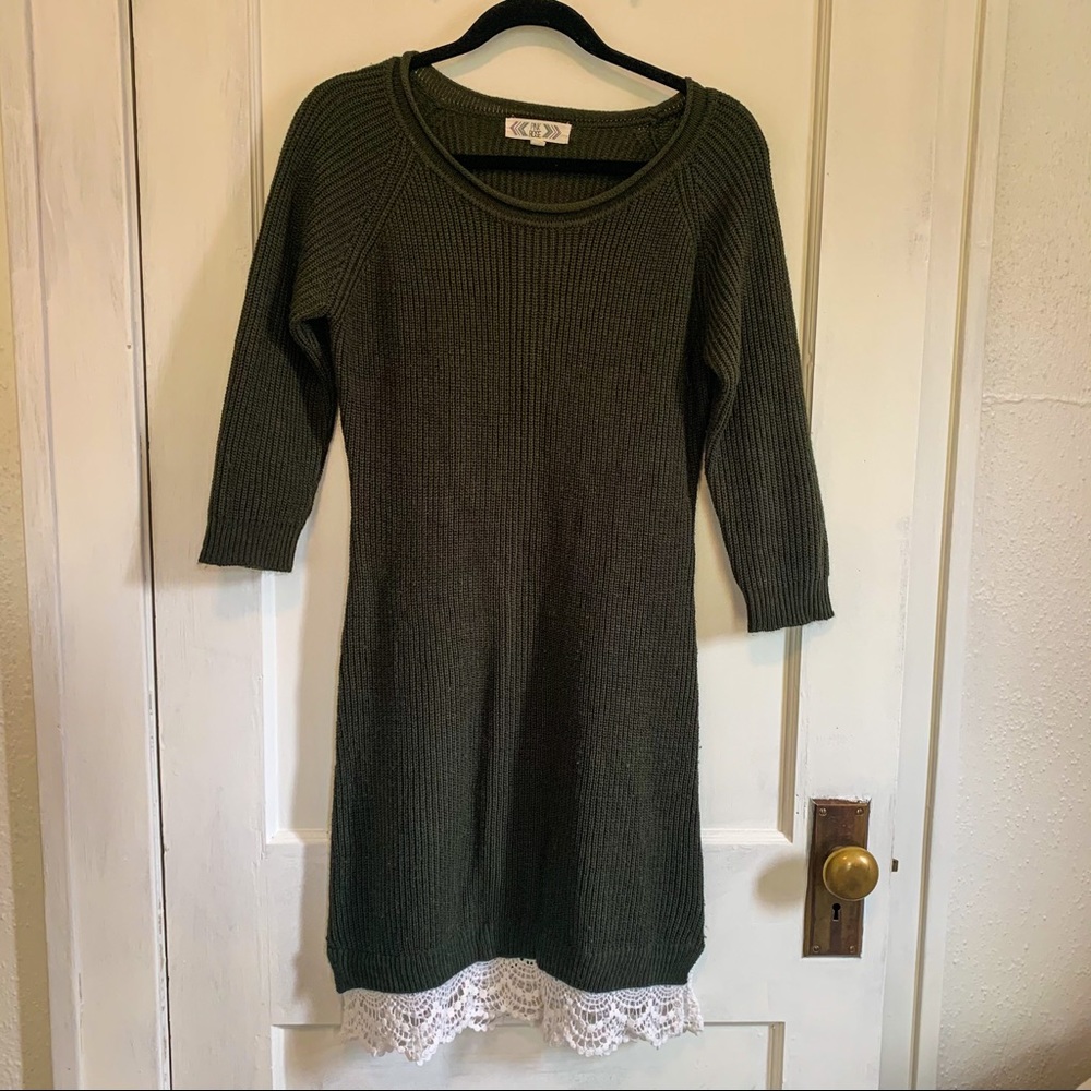 Pink Rose | Sweater Dress